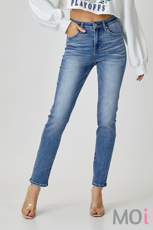 Risen Mid Rise Relaxed Skinny Jean