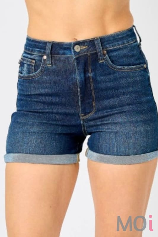 Judy Blue High Waist Tummy Control Denim Shorts