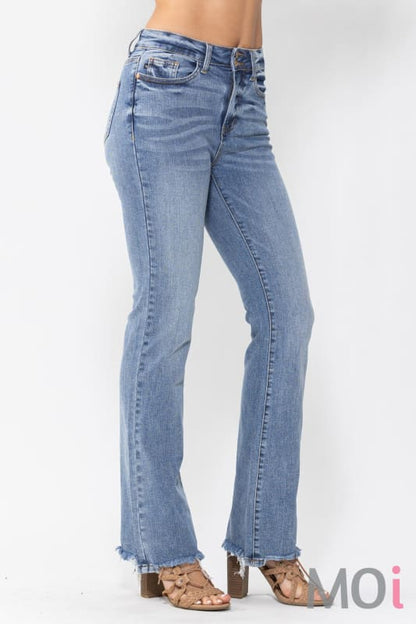 Judy Blue Hi-Waist Double Button Bootcut