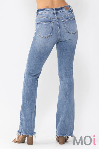 Judy Blue Hi-Waist Double Button Bootcut