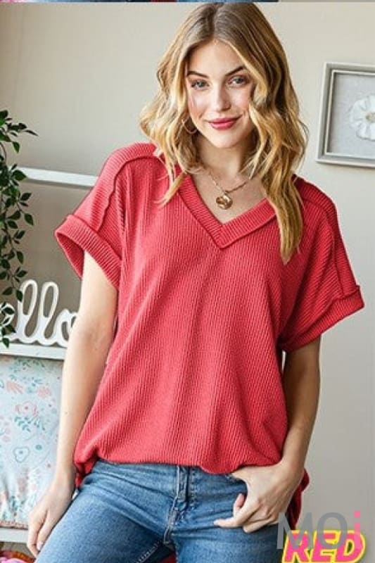 Solid Urban Ribbed Top