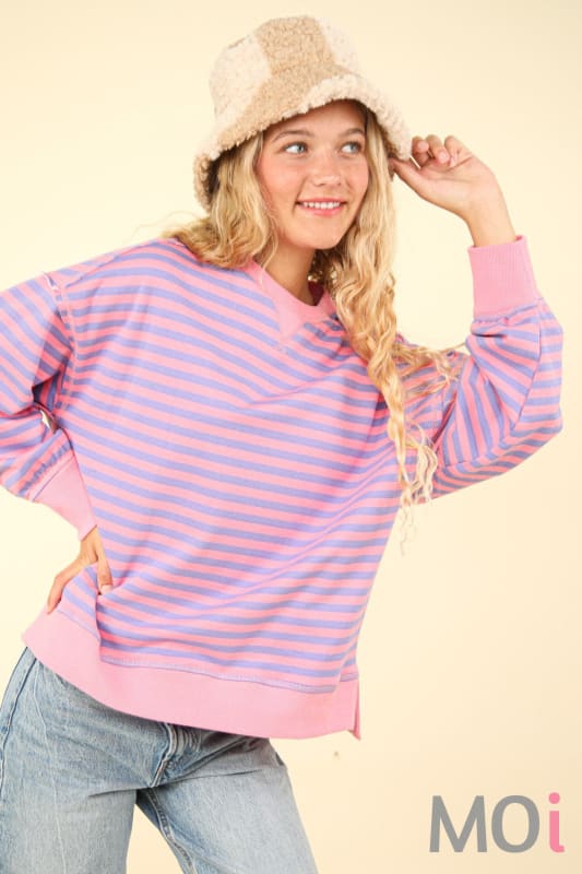 Stripe Comfy Casual Top