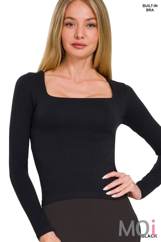 Seamless Square Neck Top