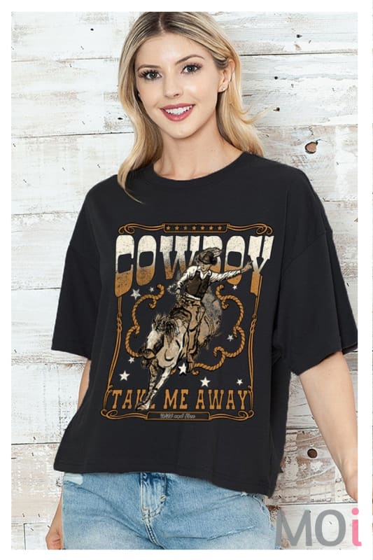 Cowboy Graphic Crop