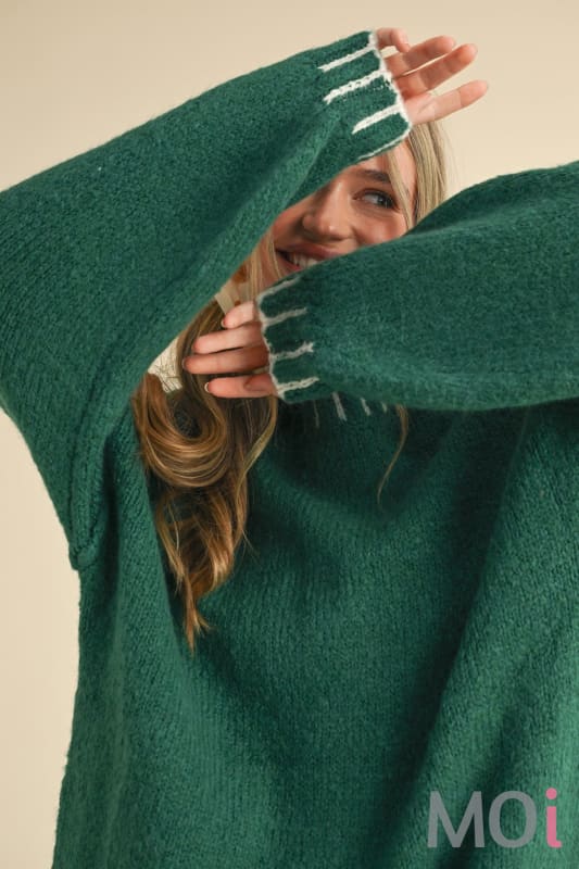 Oversized Mock Neck Sweater