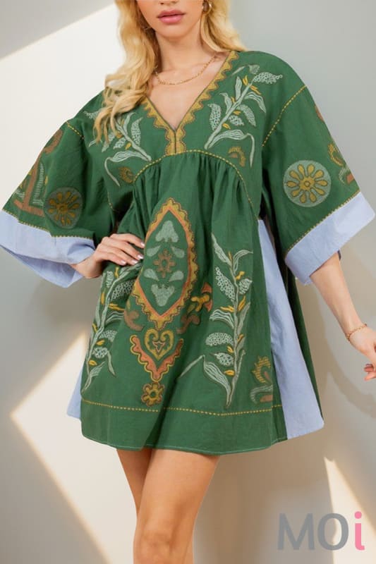 Boho Print Dress