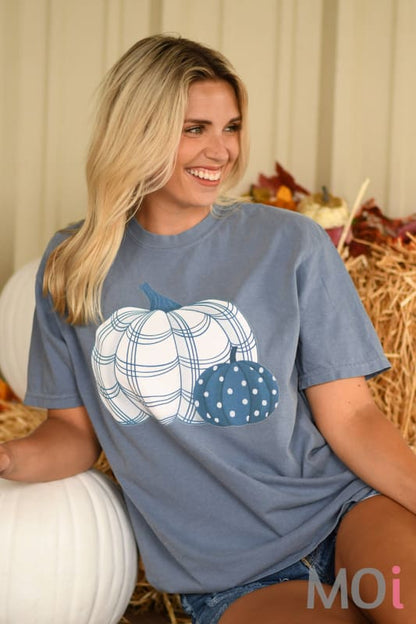 Navy Pumpkins Tee