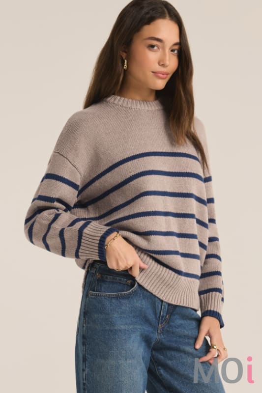 Z Supply Boyfriend Stripe Sweater