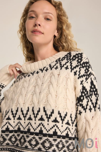 Z Supply Garland Fairisle Sweater