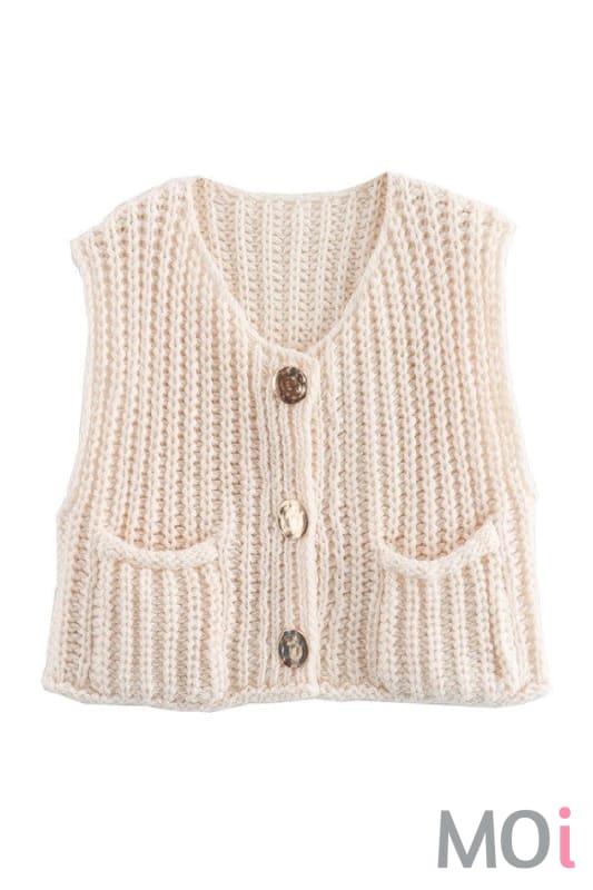 Round Neck Sweater Vest