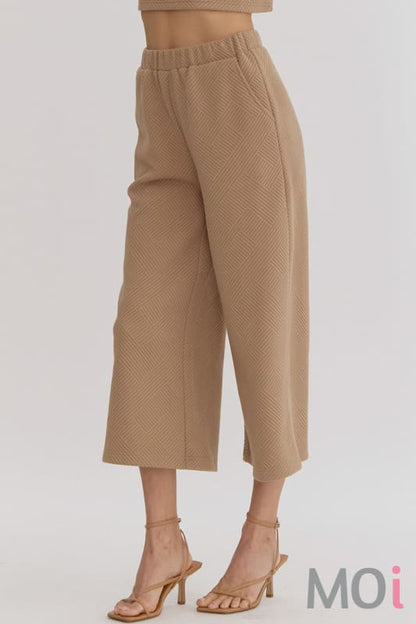 Textured Pants Tan