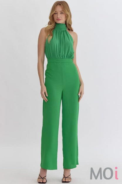 Wide Leg Jumpsuit Green