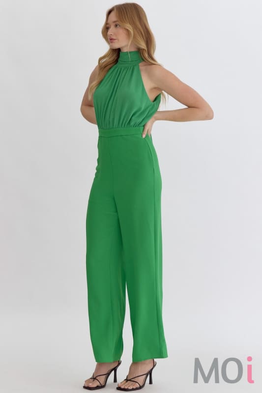 Wide Leg Jumpsuit Green