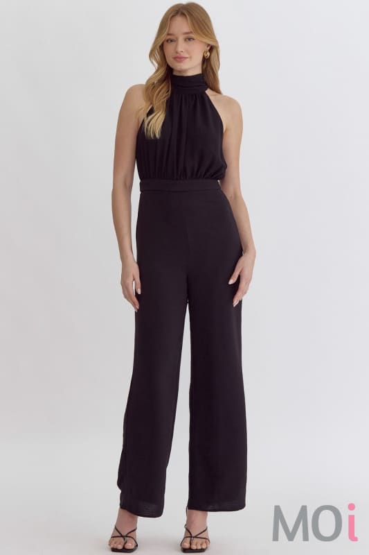 Wide Leg Jumpsuit Black