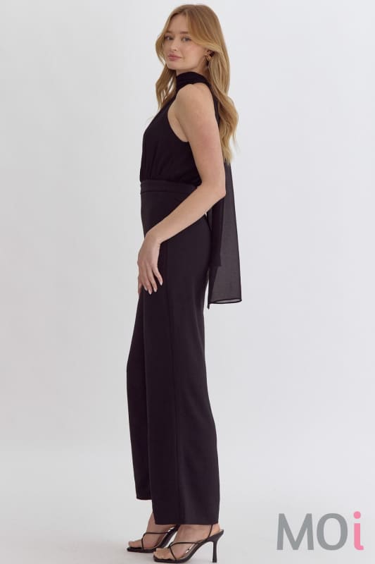 Wide Leg Jumpsuit Black