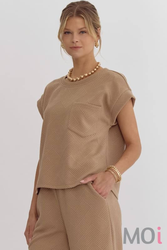 Textured Top Tan