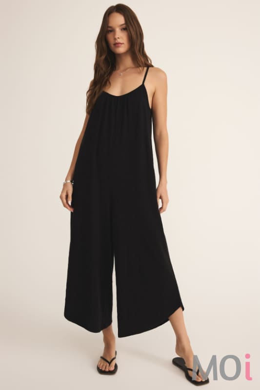 Z Supply Textured Flared Jumpsuit