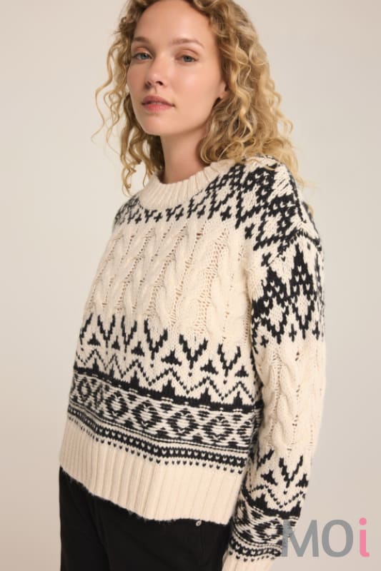 Z Supply Garland Fairisle Sweater