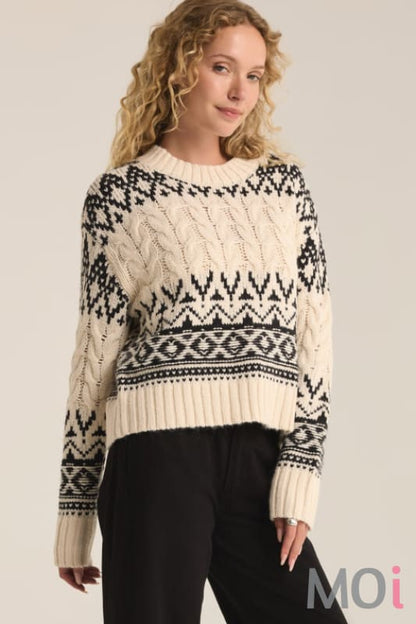 Z Supply Garland Fairisle Sweater